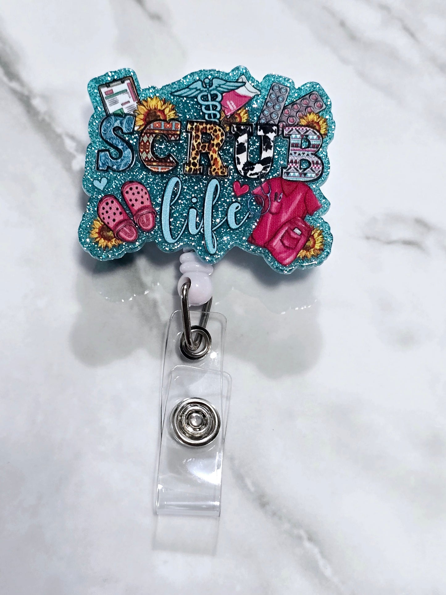 Scrub Life Blue Badge Reel