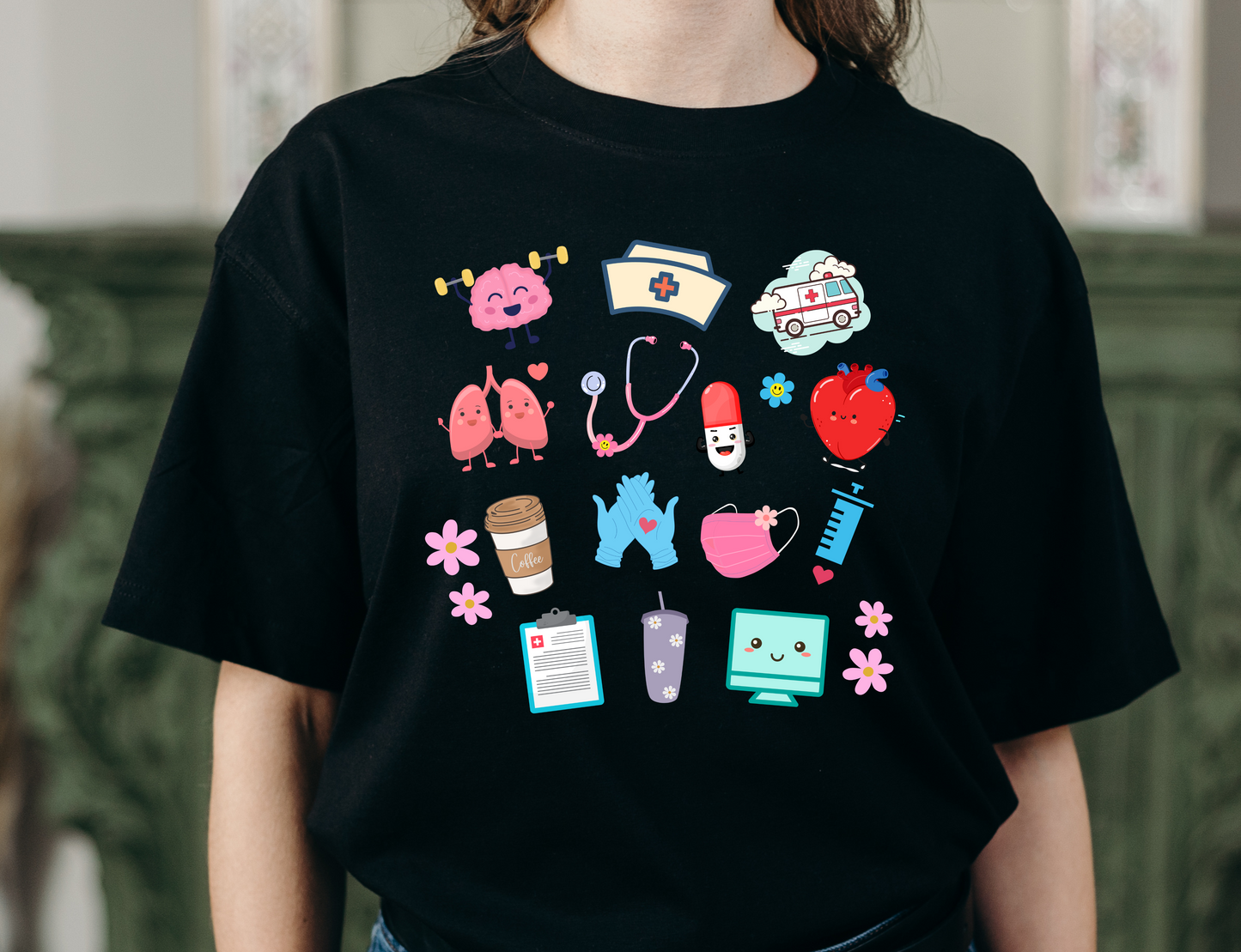 NURSE ICONS T-SHIRT